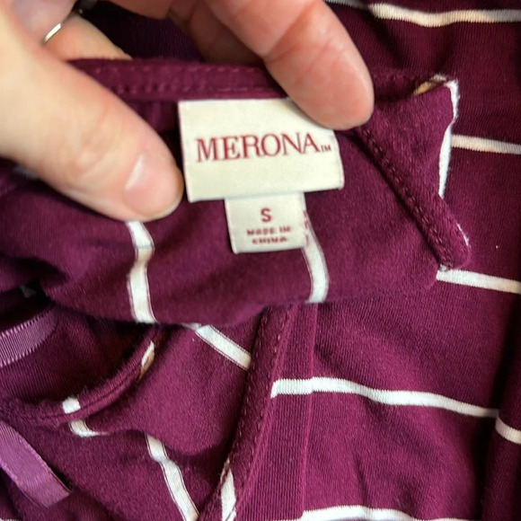 Merona stretch rayon jersey knit striped sleeveless maxi dress. - Picture 5 of 6